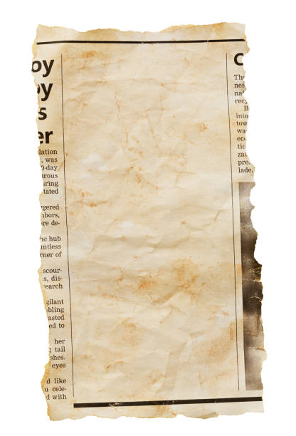 istock Stained old newspaper clipping with blank space for your copy 2180226537