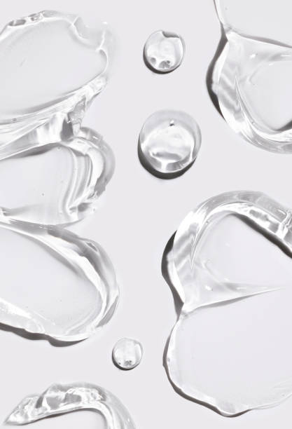 istock cosmetic smears cream gel texture on gray background 2180231829