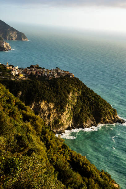 istock Aeral view of Corniglia 2180233955