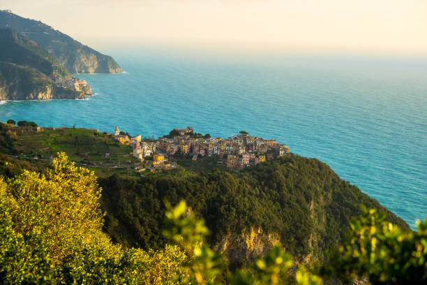 istock Aeral view of Corniglia 2180233998