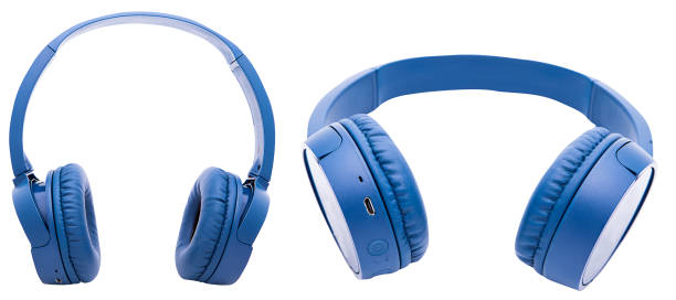 istock Wireless headphones isolated over white background 2180236031