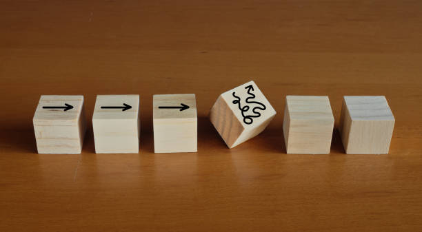 istock complex business management or organization, distraction and complicated business process 2180239265