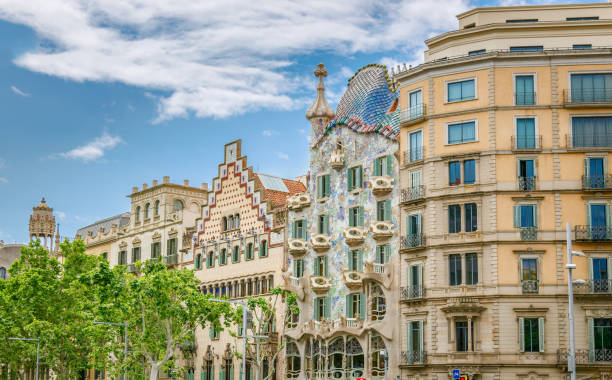 istock The stunning Casa Batllo in Barcelona is showcased alongside other architecturally distinctive buildings 2180250524