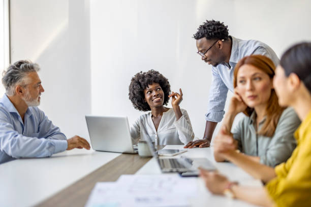 istock Diverse Team Engaged in a Productive Business Meeting 2180252174