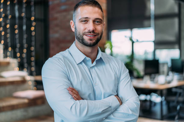 istock Portrait of successful businessman. 2180253937