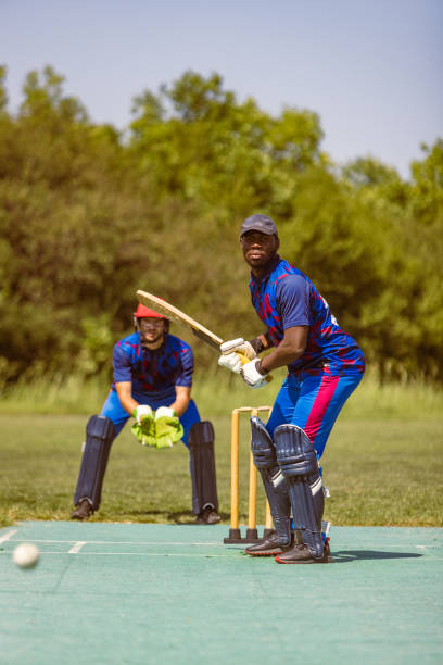 istock Cricketer in Action on a Sunny Day 2180256231