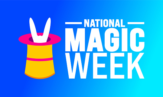 Magic Week Letters National Magic Week Background Or Banner Design Template Is Observed ...