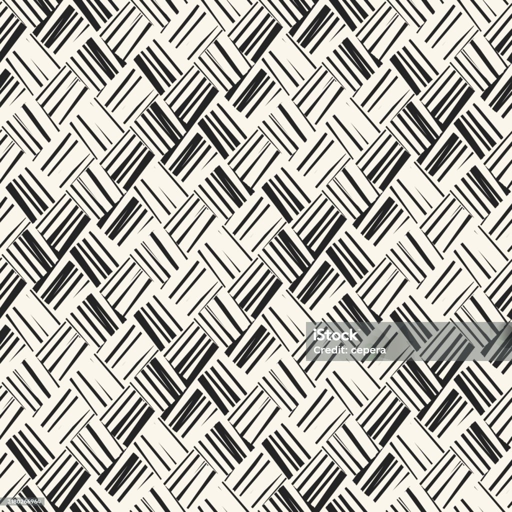 Check Pattern Yiles Black And White Grain Tile Check Pattern Stock Illustration - Download ...