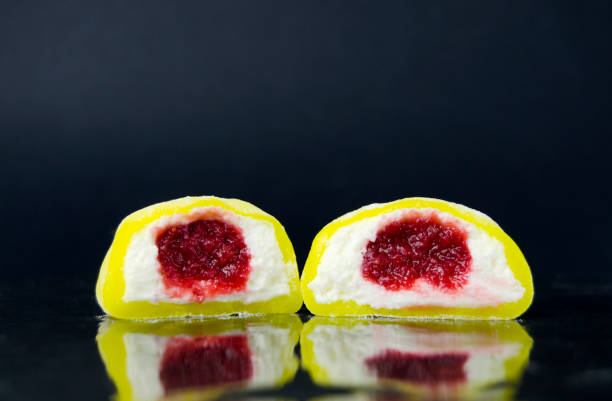 istock Japanese sweet rice cakes - multicolored mochi. 2180268477