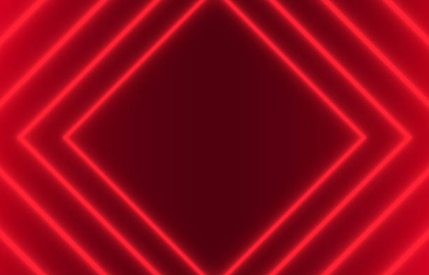 ilustrações de stock, clip art, desenhos animados e ícones de red glow depth light frame background - fundo vermelho