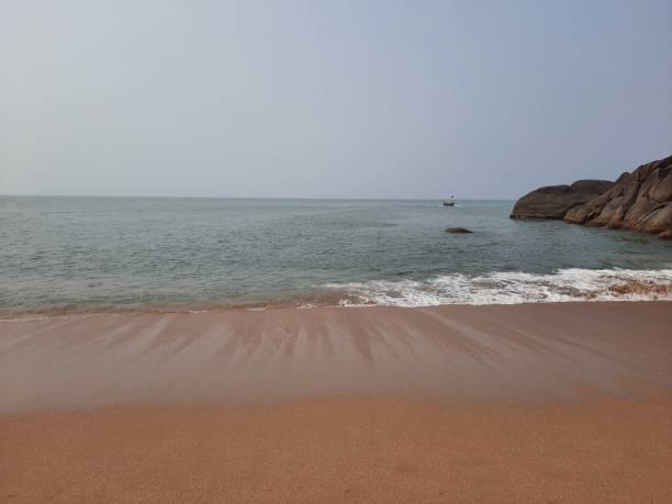 butterfly beach and rocks. Indian beach.
