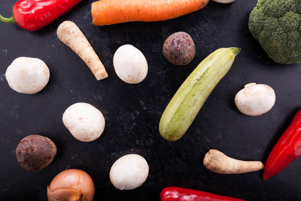 istock Mix of fresh vegetables on a table 2180270945
