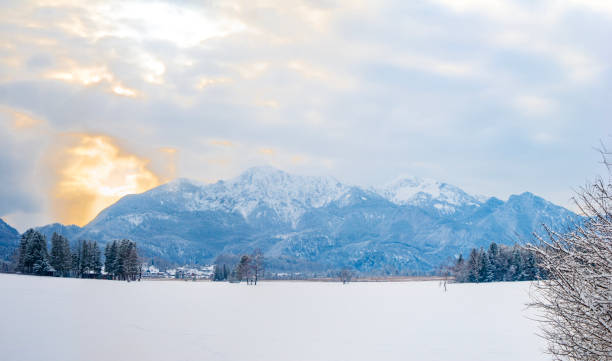 istock Sunset behind the Herzogstand mountain in Bavaria 2180276877