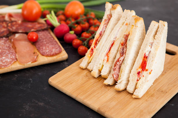 istock Delicious fresh club sandwiches 2180279633