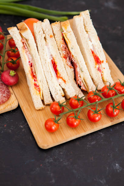 istock Delicious fresh club sandwiches 2180281249