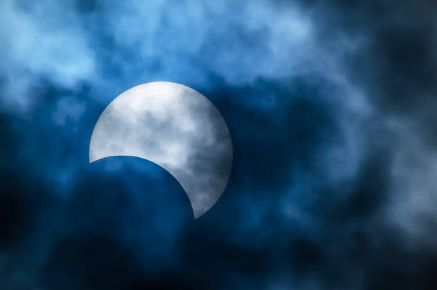 istock A large moon is visible in the sky above a cloudy blue sky 2180283070