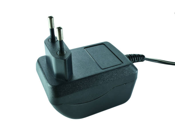 istock Black power plug isolated on white background with clipping path. 2180294298