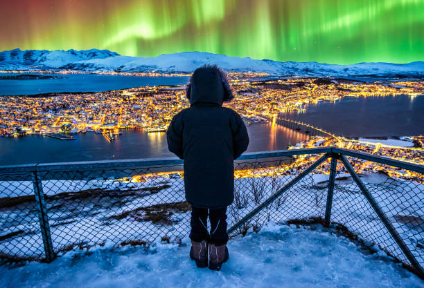istock Northern Lights Overlooking Tromso, Norway 2180296866