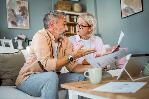 istock Mature couple is arguing about finances 2180298518