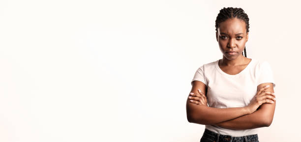 istock Displeased Lady Crossing Hands Frowning Looking At Camera, Studio Shot 2180300133