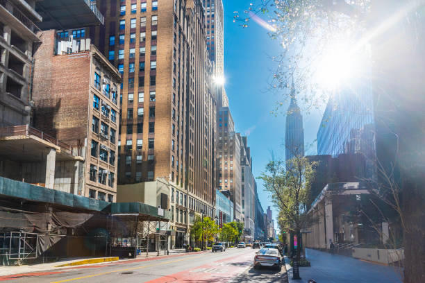 istock Sun shining over Manhattan on a clear day 2180303253