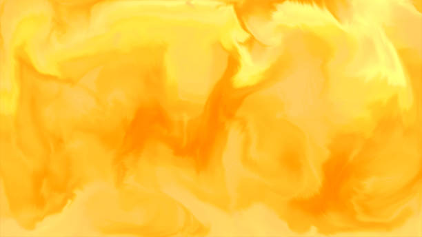 A vibrant and energetic abstract background featuring fluid swirls of yellow and orange, blending seamlessly with soft gradients. This dynamic design creates a glowing, warm atmosphere with smooth transitions between the bright colors. Perfect for modern artistic projects, digital designs, or decorative prints, the fluid movement and radiant tones evoke a sense of energy and warmth. The minimalistic style and abstract pattern make this image ideal for a wide range of creative applications, offering a vibrant and visually engaging element to enhance any design.