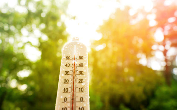 istock Thermometer for measuring outdoor air temperature. 2180312255