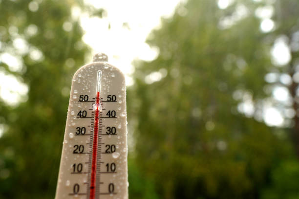 istock Thermometer for measuring outdoor air temperature. 2180312261