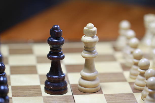 istock The chess board with its pieces supports strategy games to refresh the brain 2180314285