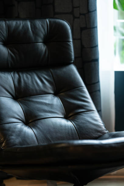 istock Leather chair in a living room.. 2180316626
