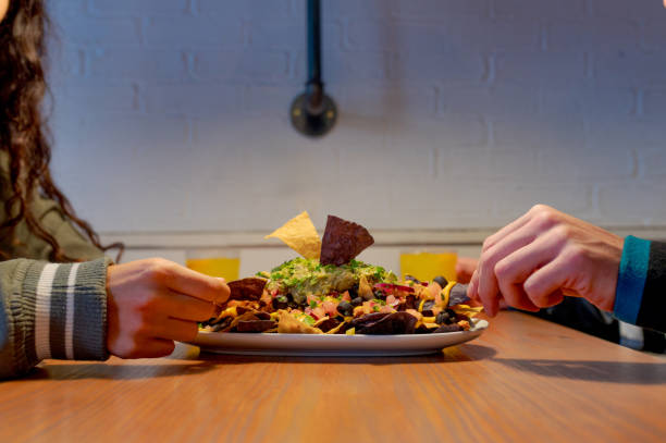 couple eating in a restaurant