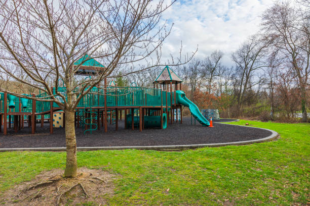 16 October 2025 Queen Park in the heart of Moonie Ponds in a suburban melbourne town with lovely trees and a historical house and kids playground area VIC Melbourne