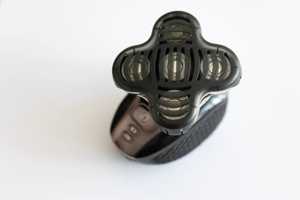 istock Head shaver on a white background. Cutting blades protected by plastic cover. 2180334680