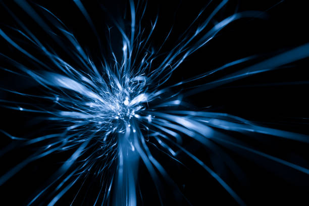 istock blue sparks from the grinder glowing in the dark 2180336407