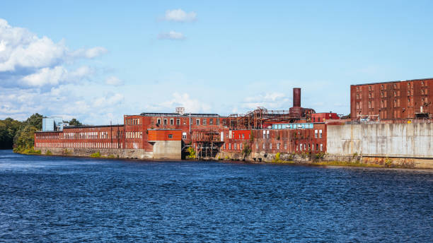 istock Old paper mill - Maine, USA 2180342904