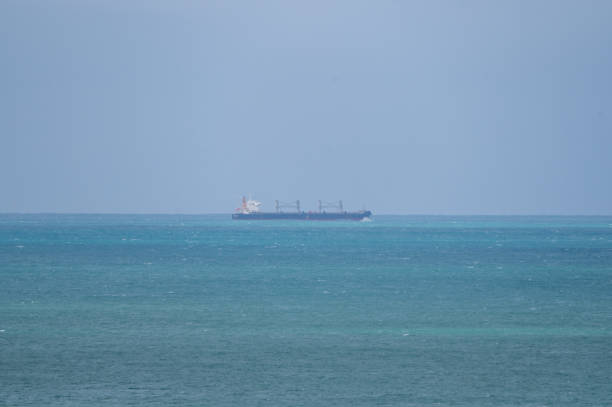Container ship of the Victorian coast near Portland