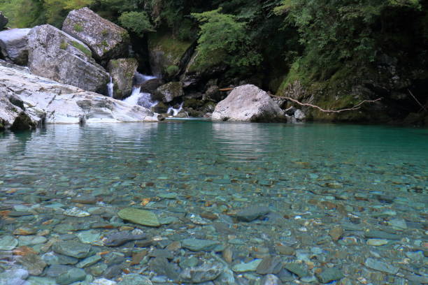 istock Yasui Valley, Arao-dani in summer (Niyodogawa Town, Kochi Prefecture) 2180344019