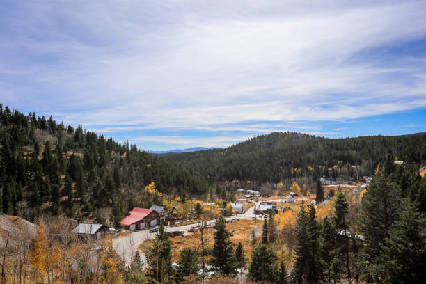 istock Charming Mountain Town Amidst Autumn Colors 2180344068