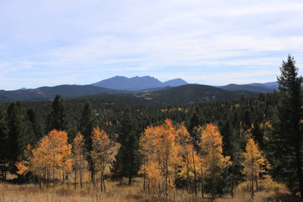 istock Autumn Foliage with Mountain Peaks 2180344077