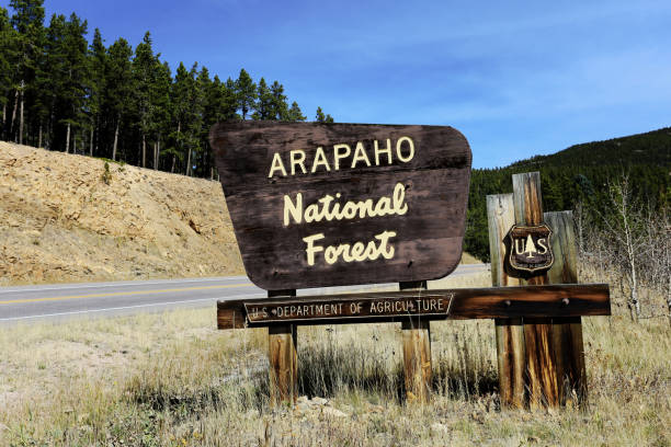 istock Arapaho National Forest Entrance Sign 2180344085