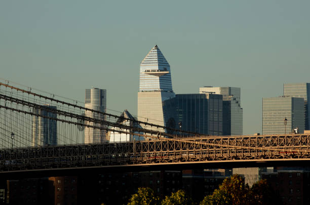 View of Brooklyn Bridge towards Hudson Yards