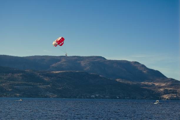 istock Paragliding Over a Scenic Lake 2180351530