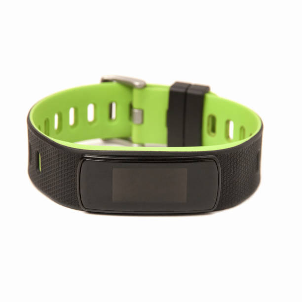 istock Fitness activity heart rate step counter tracker calorie counter isolated on a white background 2180359873