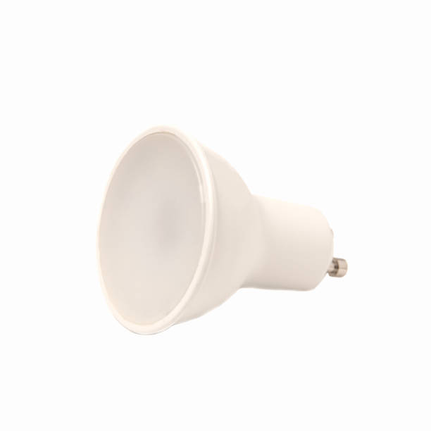 istock Energy saving 10Watt LED bulb with GU10 base isolated on a white background 2180359923