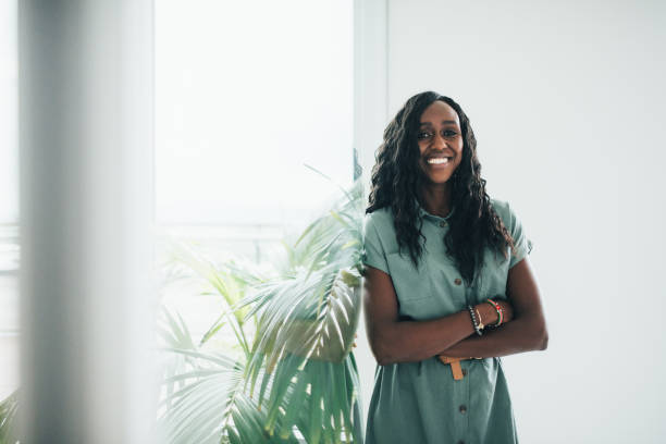 istock Professional Black Businesswoman with Digital Tablet in Office 2180361011