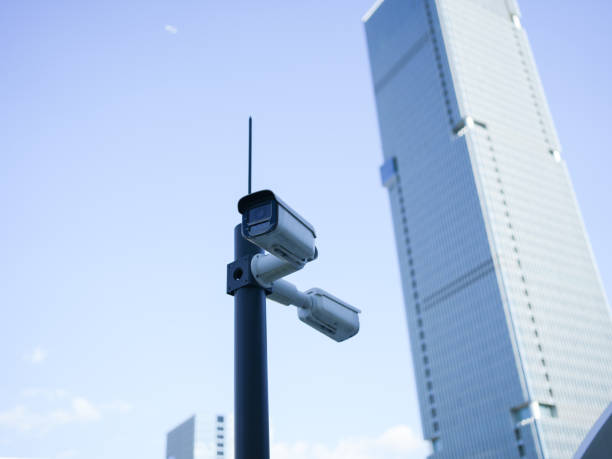 istock Urban face recognition monitoring system 2180369763