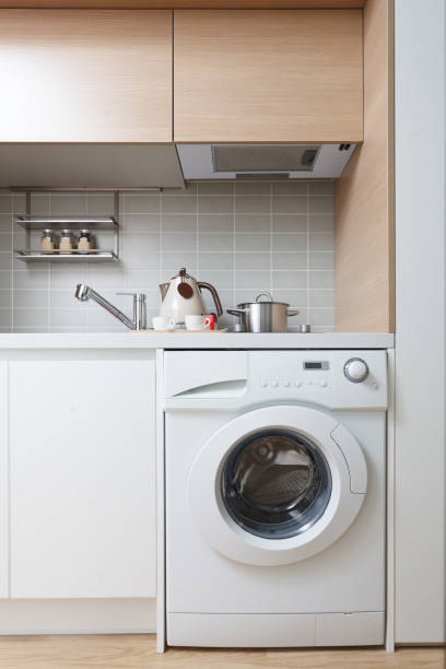 istock Modern kitchen interior with with built-in appliances 2180405297