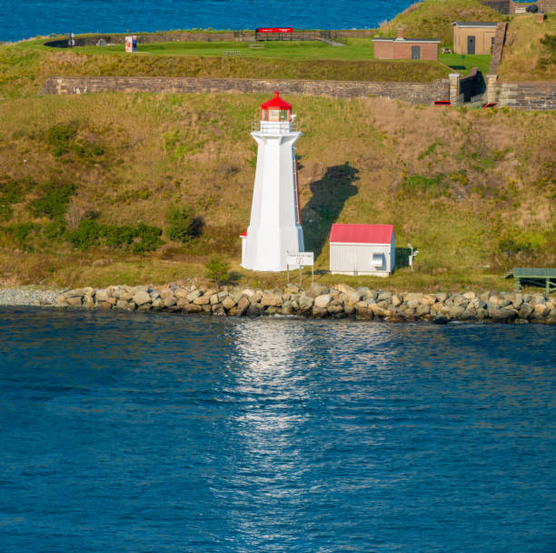 istock Lighthouse ion an islet in  Halifax harbor, Nova Scotia, Canada 2180430137