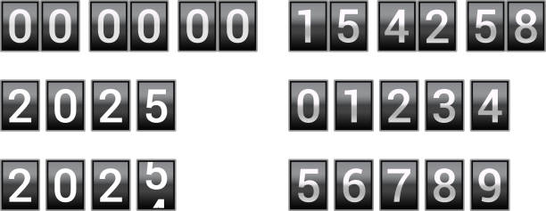 istock 2025 New Year'S Countdown. Happy New Year 2025 Countdown Clocks. 2025 Analog New year counter. Electric counter. Electric meter with numbers. Countdown timer date calendar Vector illustration. 2180433097