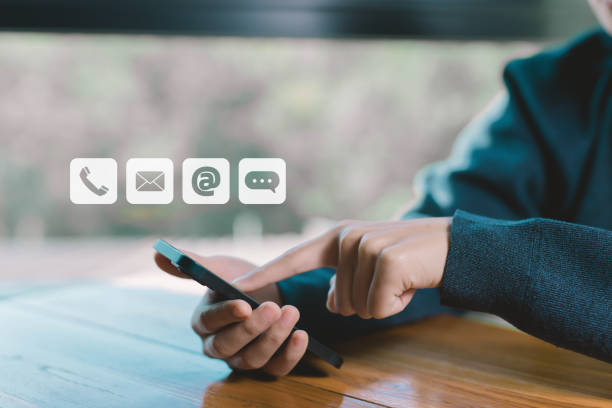 istock concept of contact us to connect customer service center communication on internet network 2180436729